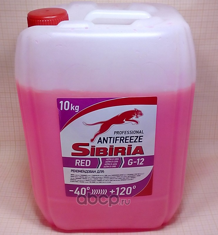 SIBIRIA ANTIFREEZE  G-12  5кг  Акция 1 кг бесплатно